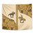 Cowboy Tapestry Horse Riding Retro Western Yoke Beige - Wonder Print Shop