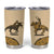 Cowboy Tumbler Cup Horse Riding Retro Western Yoke Beige - Wonder Print Shop