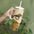 Cowboy Tumbler With Handle Horse Riding Retro Western Yoke Beige - Wonder Print Shop