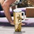 Cowboy Tumbler With Handle Horse Riding Retro Western Yoke Beige - Wonder Print Shop