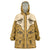 Cowboy Wearable Blanket Hoodie Horse Riding Retro Western Yoke Beige - Wonder Print Shop