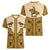 Cowboy Women V-Neck T-Shirt Horse Riding Retro Western Yoke Beige - Wonder Print Shop