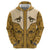 Cowboy Zip Hoodie Horse Riding Retro Western Yoke Beige - Wonder Print Shop