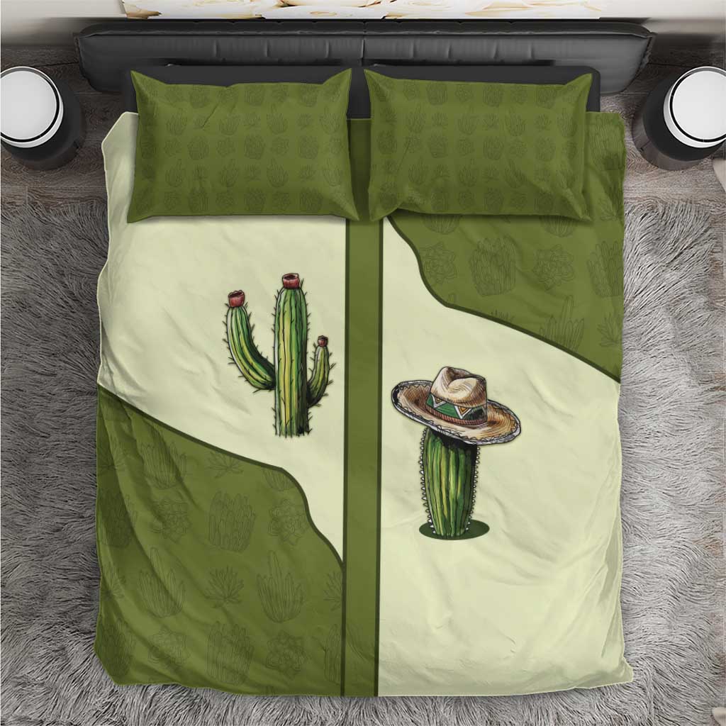 Cowboy Bedding Set Cactus Retro Western Yoke - Wonder Print Shop