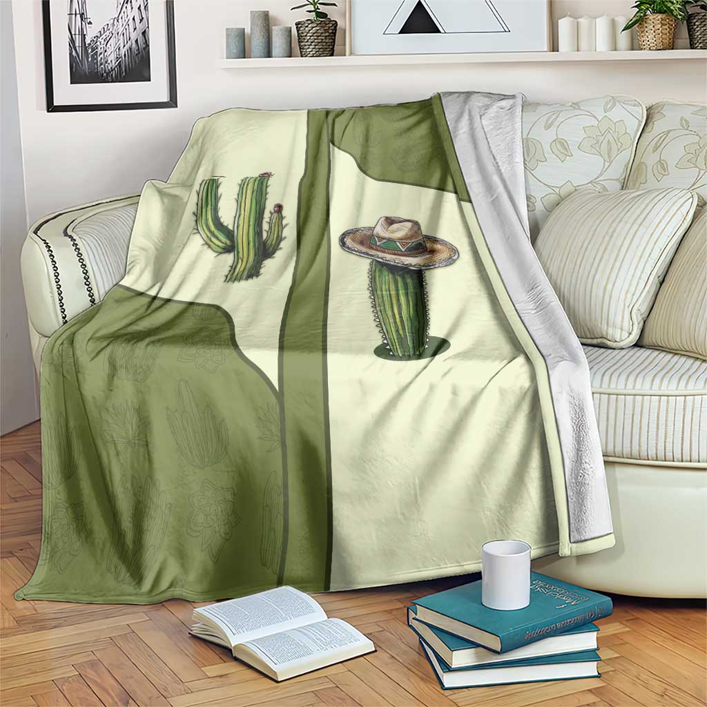 Cowboy Blanket Cactus Retro Western Yoke - Wonder Print Shop