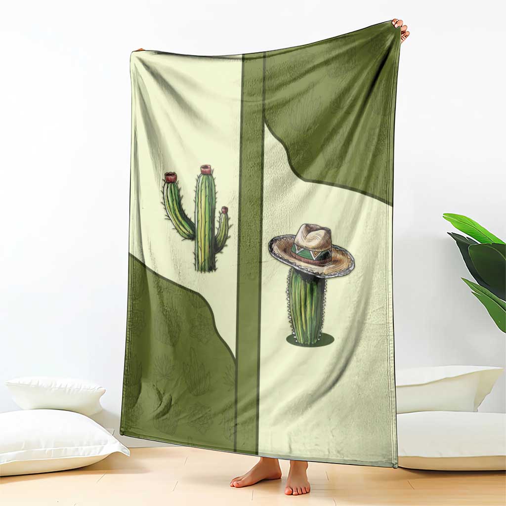 Cowboy Blanket Cactus Retro Western Yoke - Wonder Print Shop
