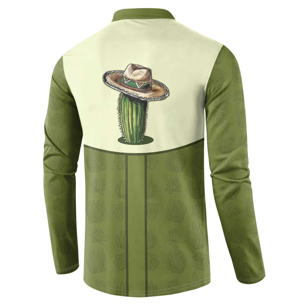 Cowboy Button Sweatshirt Cactus Retro Western Yoke - Wonder Print Shop