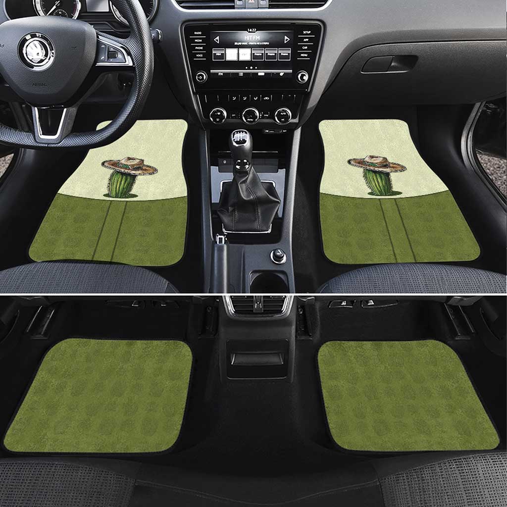 Cowboy Car Mats Cactus Retro Western Yoke - Wonder Print Shop