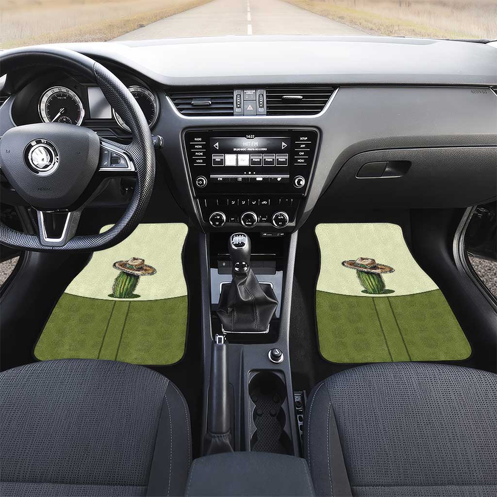 Cowboy Car Mats Cactus Retro Western Yoke - Wonder Print Shop