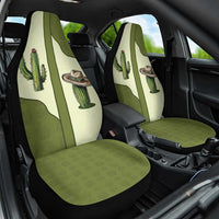 Cowboy Car Seat Cover Cactus Retro Western Yoke - Wonder Print Shop