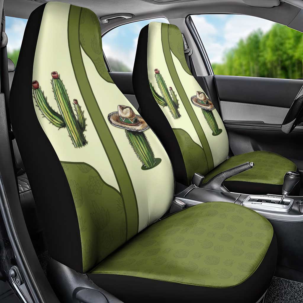Cowboy Car Seat Cover Cactus Retro Western Yoke - Wonder Print Shop
