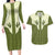 Cowboy Couples Matching Long Sleeve Bodycon Dress and Hawaiian Shirt Cactus Retro Western Yoke - Wonder Print Shop