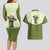 Cowboy Couples Matching Long Sleeve Bodycon Dress and Hawaiian Shirt Cactus Retro Western Yoke - Wonder Print Shop