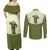 Cowboy Couples Matching Off Shoulder Maxi Dress and Long Sleeve Button Shirt Cactus Retro Western Yoke - Wonder Print Shop
