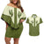 Cowboy Couples Matching Off Shoulder Short Dress and Hawaiian Shirt Cactus Retro Western Yoke - Wonder Print Shop