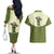 Cowboy Couples Matching Off The Shoulder Long Sleeve Dress and Hawaiian Shirt Cactus Retro Western Yoke - Wonder Print Shop