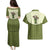 Cowboy Couples Matching Puletasi and Hawaiian Shirt Cactus Retro Western Yoke - Wonder Print Shop