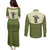 Cowboy Couples Matching Puletasi and Long Sleeve Button Shirt Cactus Retro Western Yoke - Wonder Print Shop