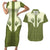 Cowboy Couples Matching Short Sleeve Bodycon Dress and Hawaiian Shirt Cactus Retro Western Yoke - Wonder Print Shop