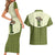 Cowboy Couples Matching Short Sleeve Bodycon Dress and Hawaiian Shirt Cactus Retro Western Yoke - Wonder Print Shop