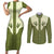 Cowboy Couples Matching Short Sleeve Bodycon Dress and Long Sleeve Button Shirt Cactus Retro Western Yoke - Wonder Print Shop