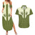 Cowboy Couples Matching Summer Maxi Dress and Hawaiian Shirt Cactus Retro Western Yoke - Wonder Print Shop