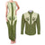 Cowboy Couples Matching Tank Maxi Dress and Long Sleeve Button Shirt Cactus Retro Western Yoke - Wonder Print Shop