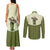 Cowboy Couples Matching Tank Maxi Dress and Long Sleeve Button Shirt Cactus Retro Western Yoke - Wonder Print Shop