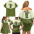 Cowboy Family Matching Off Shoulder Short Dress and Hawaiian Shirt Cactus Retro Western Yoke - Wonder Print Shop