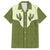 Cowboy Family Matching Short Sleeve Bodycon Dress and Hawaiian Shirt Cactus Retro Western Yoke - Wonder Print Shop