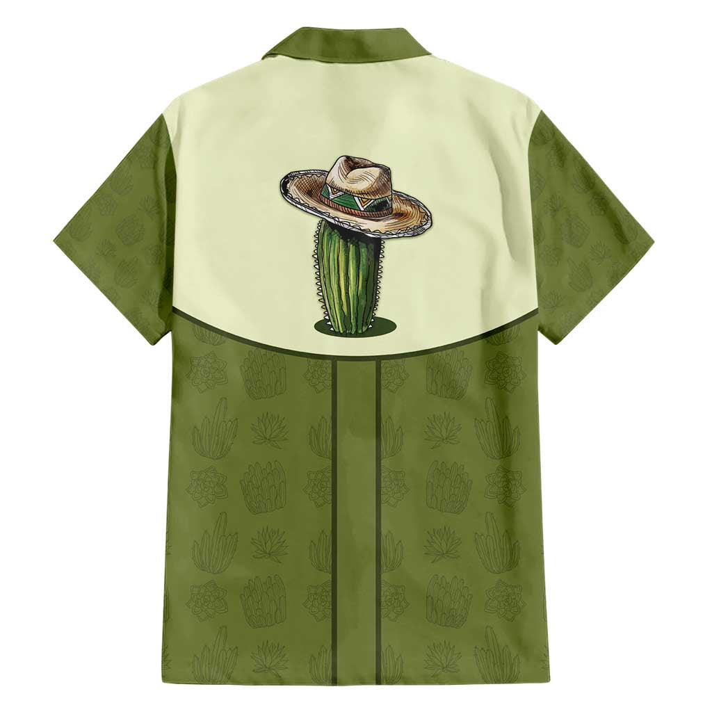 Cowboy Family Matching Short Sleeve Bodycon Dress and Hawaiian Shirt Cactus Retro Western Yoke - Wonder Print Shop