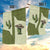 Cowboy Garden Flag Cactus Retro Western Yoke - Wonder Print Shop