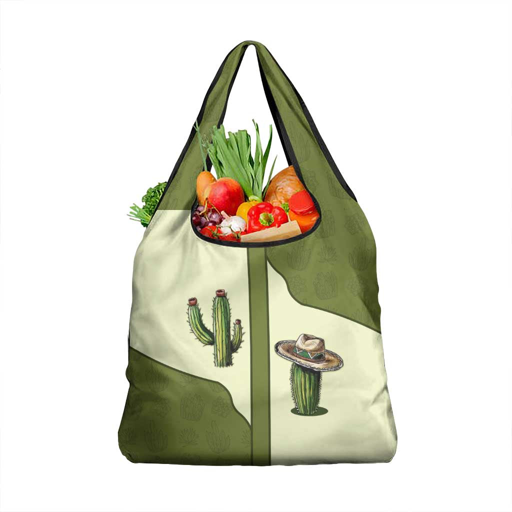 Cowboy Grocery Bag Cactus Retro Western Yoke - Wonder Print Shop