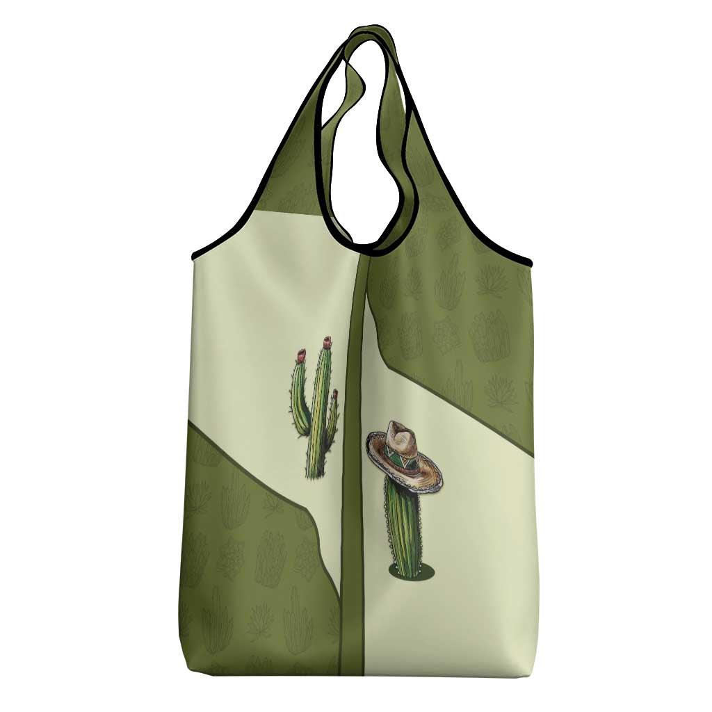 Cowboy Grocery Bag Cactus Retro Western Yoke - Wonder Print Shop