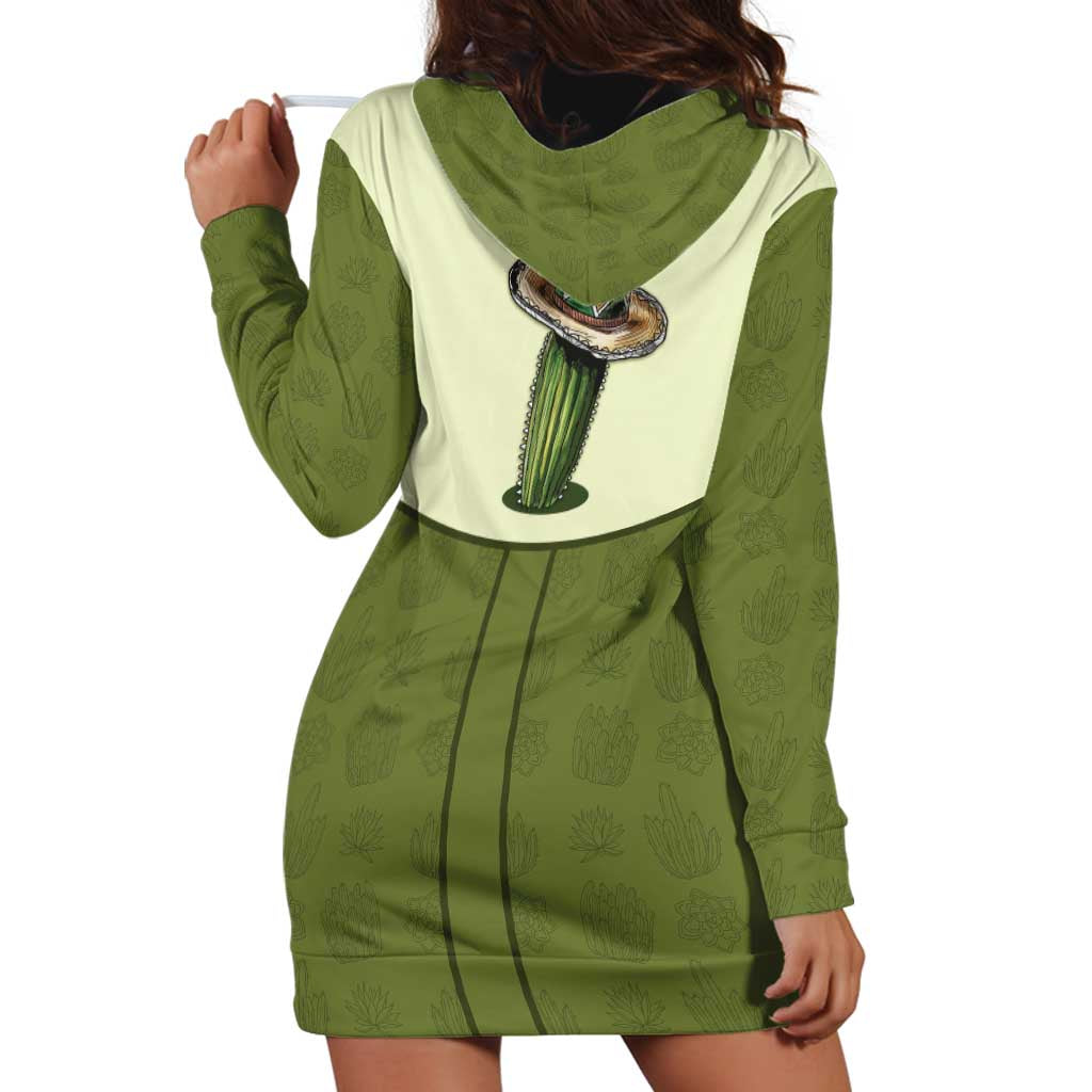 Cowboy Hoodie Dress Cactus Retro Western Yoke - Wonder Print Shop