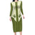 Cowboy Long Sleeve Bodycon Dress Cactus Retro Western Yoke - Wonder Print Shop
