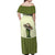 Cowboy Off Shoulder Maxi Dress Cactus Retro Western Yoke - Wonder Print Shop