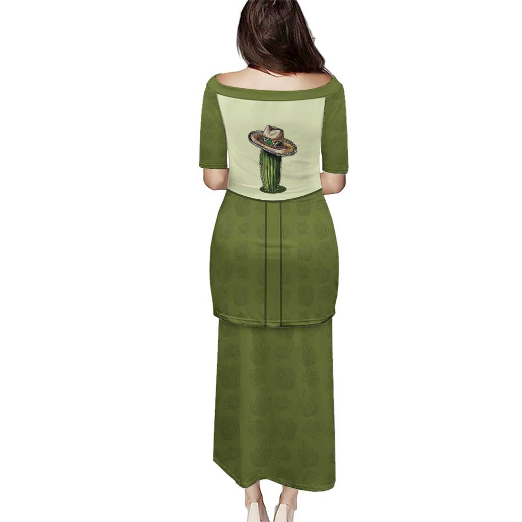 Cowboy Puletasi Cactus Retro Western Yoke - Wonder Print Shop