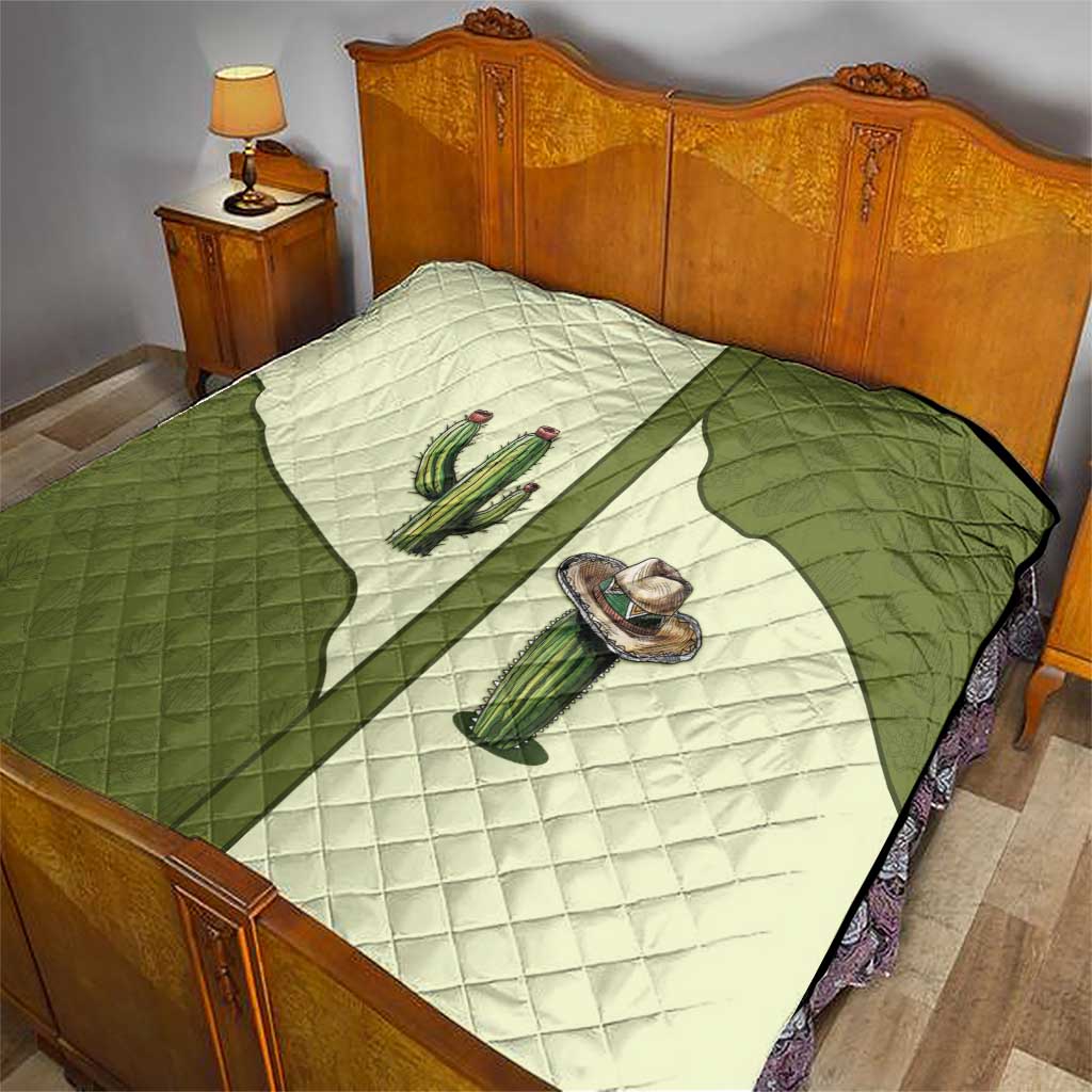 Cowboy Quilt Cactus Retro Western Yoke - Wonder Print Shop