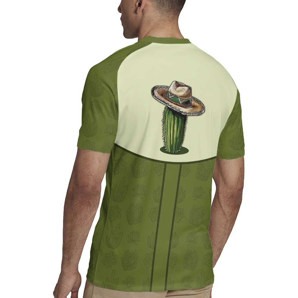 Cowboy Rugby Jersey Cactus Retro Western Yoke - Wonder Print Shop