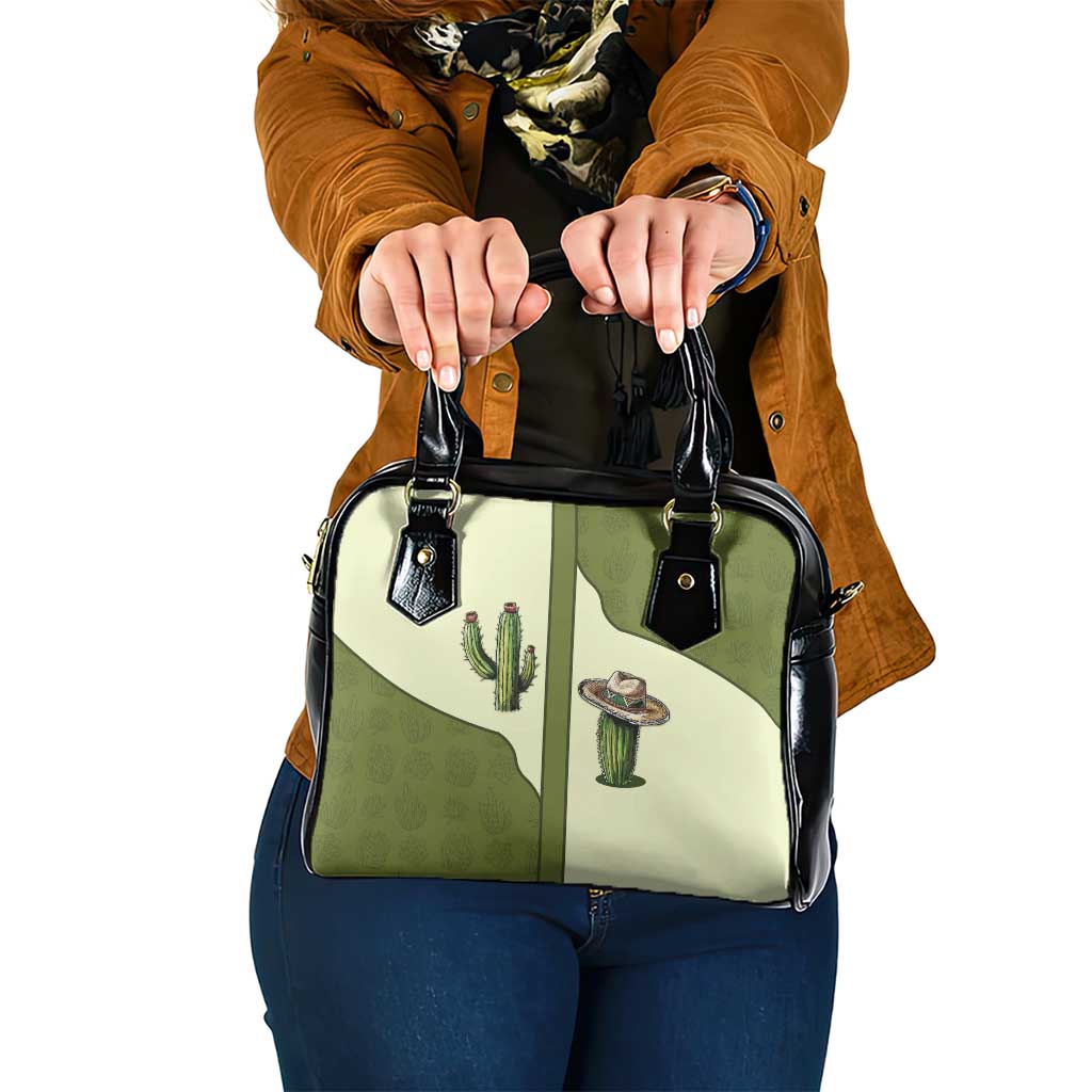 Cowboy Shoulder Handbag Cactus Retro Western Yoke - Wonder Print Shop