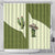Cowboy Shower Curtain Cactus Retro Western Yoke - Wonder Print Shop