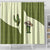 Cowboy Shower Curtain Cactus Retro Western Yoke - Wonder Print Shop