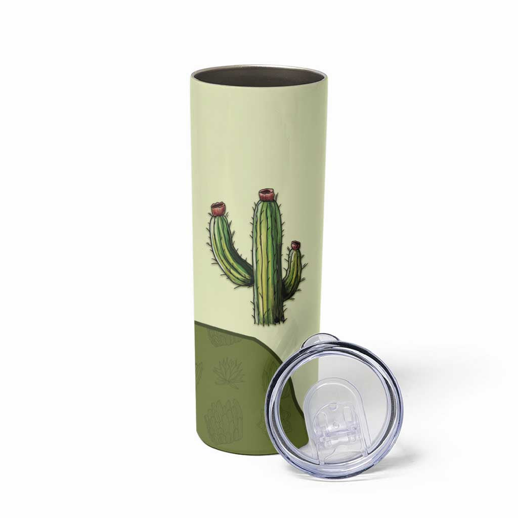 Cowboy Skinny Tumbler Cactus Retro Western Yoke - Wonder Print Shop