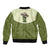 Cowboy Sleeve Zip Bomber Jacket Cactus Retro Western Yoke - Wonder Print Shop