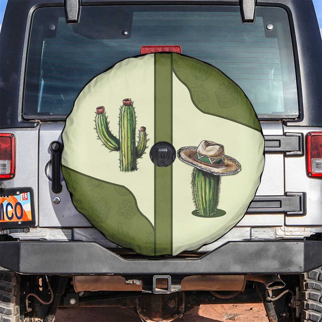 Cowboy Spare Tire Cover Cactus Retro Western Yoke - Wonder Print Shop