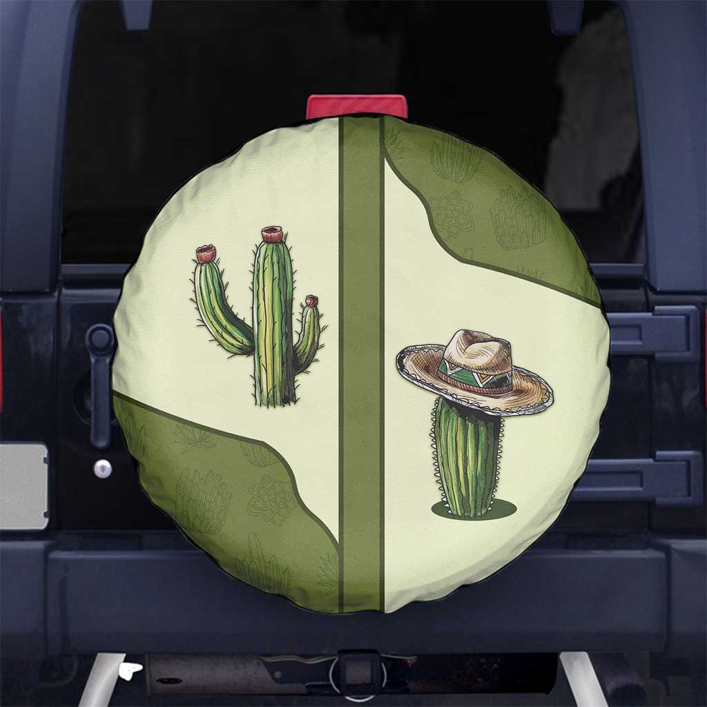 Cowboy Spare Tire Cover Cactus Retro Western Yoke - Wonder Print Shop