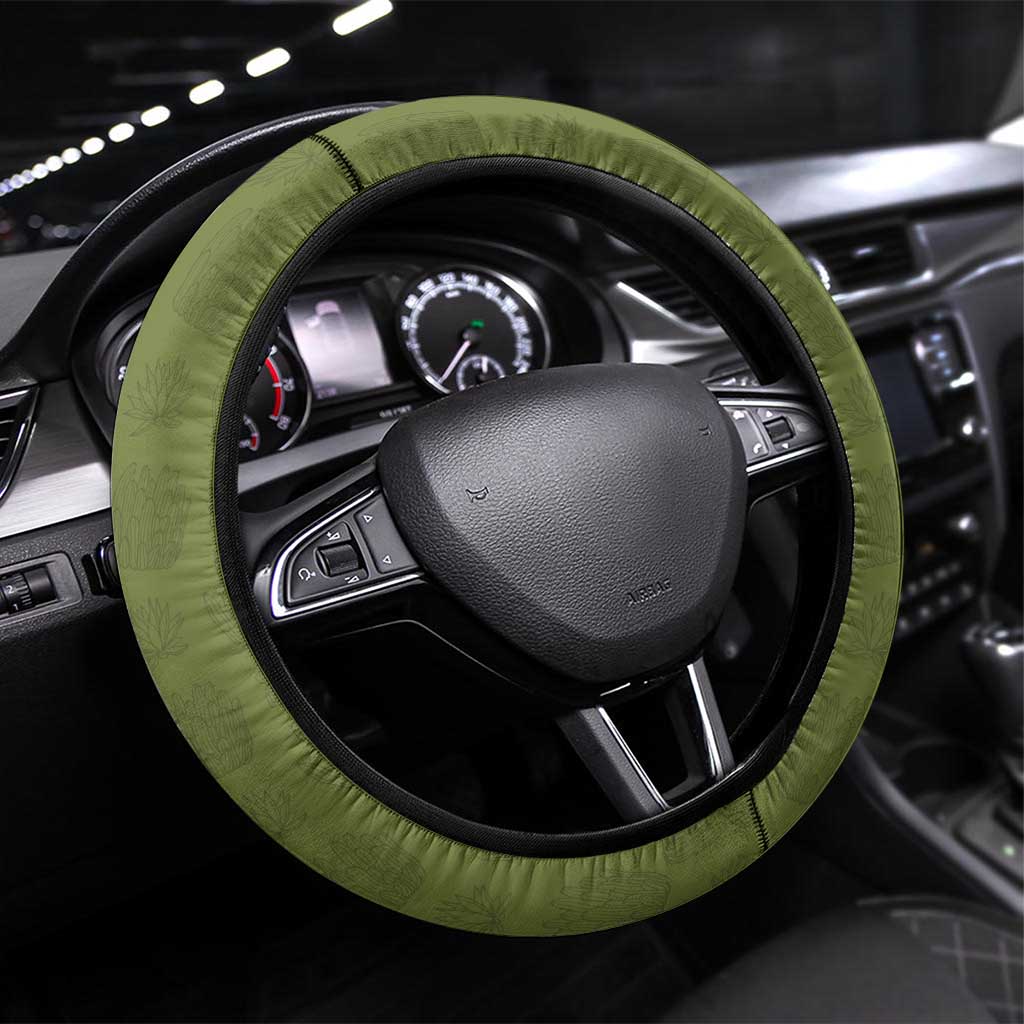 Cowboy Steering Wheel Cover Cactus Retro Western Yoke - Wonder Print Shop
