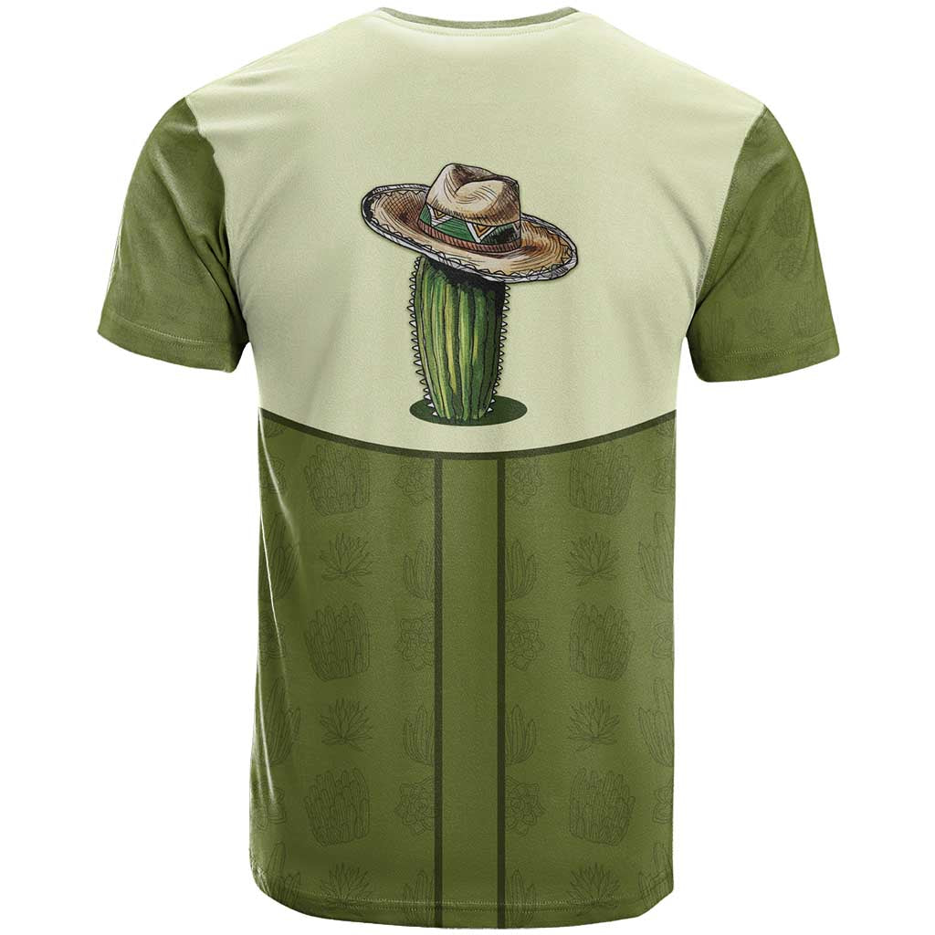 Cowboy T Shirt Cactus Retro Western Yoke - Wonder Print Shop