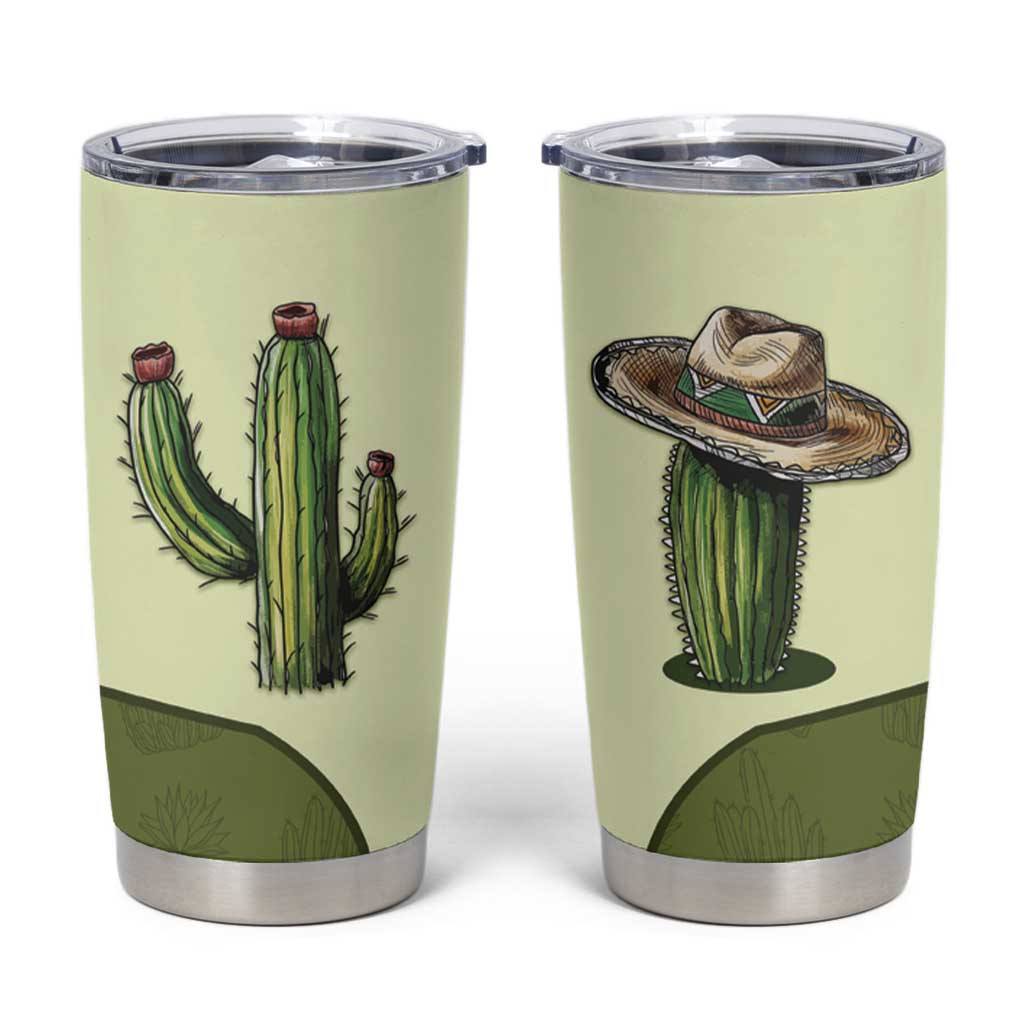 Cowboy Tumbler Cup Cactus Retro Western Yoke - Wonder Print Shop